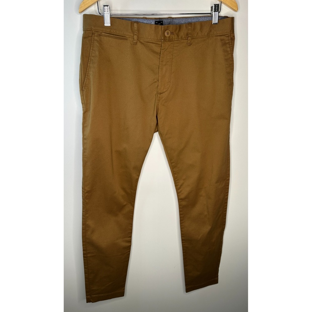 New J.Crew 250 Skinny Fit Stretch Chino Pants Men's Size 34 x 34 Brown Khaki - Picture 2 of 13